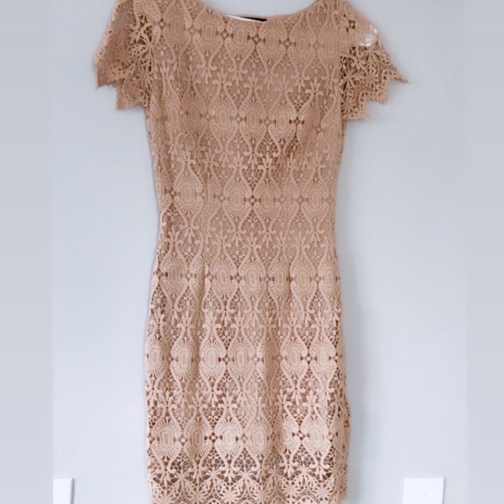 Bebe Crochet Lace Dress - Picture 4 of 4